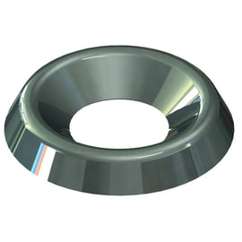 Rondelle cuvette laiton nickelé