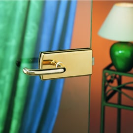 Serrure de milieu 4301 pour porte en verre