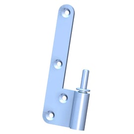 Lame mâle en L de paumelle universelle 6050 pour huisserie bois