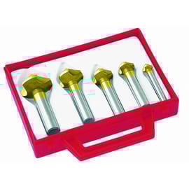 Coffret de 5 fraises à noyer 4831 HSS-E Cobalt Revêtu TiN - Plage de diamètres 10,4 à 31 mm