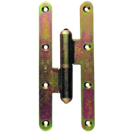 Paumelle renforcée bout rond zingué blanc