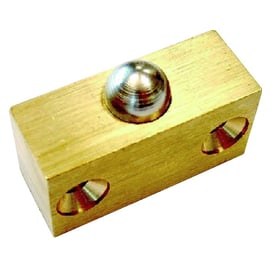 Loqueteau à billes rectangulaire en applique laiton