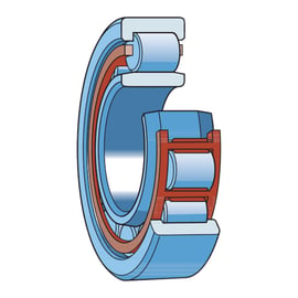 Roulement à rouleaux cylindriques avec épaulement N