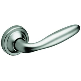 Béquille double sur rosace OPERA chromé velours bec-de-cane