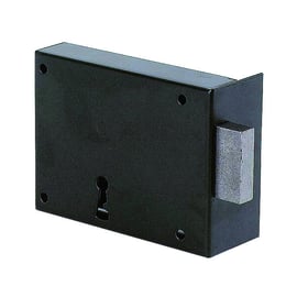 Serrure en applique horizontale à pêne dormant seul