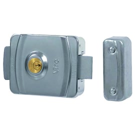 Serrure électrique en applique réversible 9083 à pêne rotatif et cylindre rond