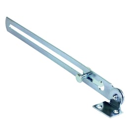 Coulisse de vasistas sur platine coudée réglable par bouton moleté
