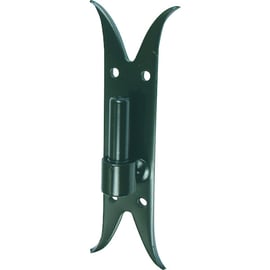 Gond de volet simple sur platine queue de carpe cataphorèse noir diamètre 14 mm