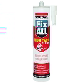 Mastic polymère FIX ALL HIGH TACK CLEAR - 290 ml - translucide
