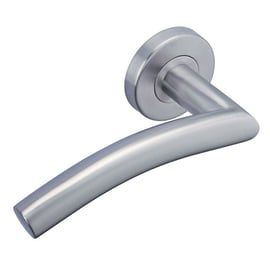 Béquille double sur rosace  inox 202 LC4