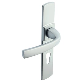 Ensemble sur grande plaque MUZE chromé velours