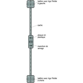 Raidisseur de porte 7334 - 2600 mm