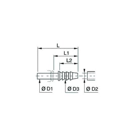 Raccord instantané douille annelée 3122