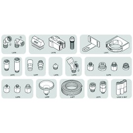 Brosse adaptable LAPB pour chaîne - Dimensions : 30 x 100 mm