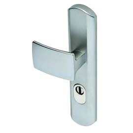 Ensemble de sécurité sur grande plaque MUZE chromé velours