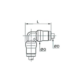 Raccord instantané équerre égale série 3602
