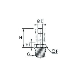 Raccord instantané adaptateur d'orientation 3621