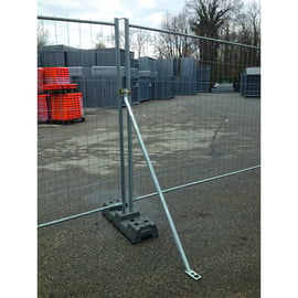 Jambe de force pour clôture mobile de chantier grillagée - Longueur : 1,7 mètres