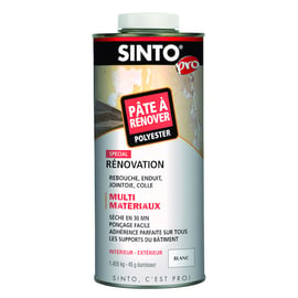 Pâte MATERIAUX spécial rénovations en boite - 1,47 kg - blanc
