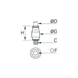 Raccord instantané piquage mâle 3281