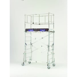 Échafaudage roulant télescopique X TOWER 2,8 mètres hauteur de travail 4,8 mètres