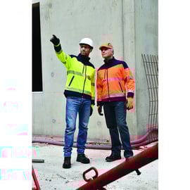 Veste softshell haute-visibilité VEGA II jaune / marine