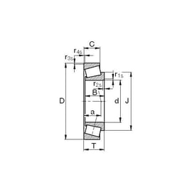 Roulement à rouleaux coniques à une rangée