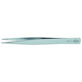 Pince brucelle à précision à bout carré en inox 120 mm