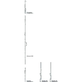 Crémone cote D fixe/ D variable OB JET 15
