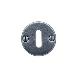 Rosace ronde 970 pour béquille rustique fer cémenté patiné