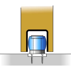 Profil de guidage en U 25 x 17 mm galvanisé SPORTUB 1109 longueur 4000 mm