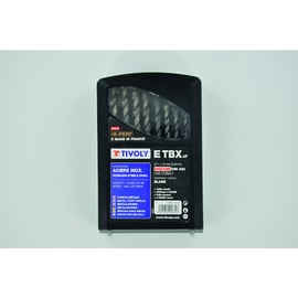 Coffret de 19 forets métaux TBX HSS Co5% - Plage de diamètres 1 à 10 mm