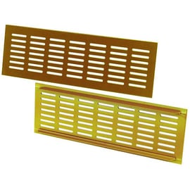 Grille d'aération d'ameublement 381 en applique aluminium argent