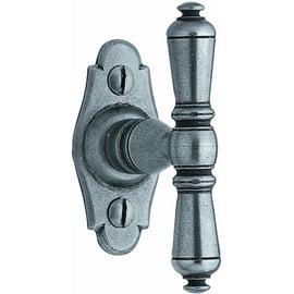 Bouton de fenêtre sur platine NEVERS laiton patiné