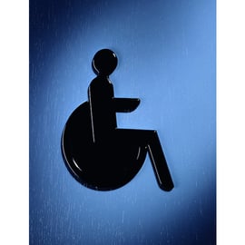 Idéogramme handicapé PCT4 nylon gris manhattan