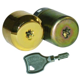 Jeu de cylindre rond IZIS laiton pour serrure CAVITH A2P**