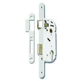 Serrure à larder 1 point D4500 blanche clé I axe 40 mm