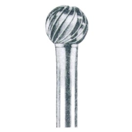 Fraise lime 908 carbure - Forme boule - Diamètre 9 mm