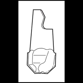 Embout Minimaster à percage central/chanfreinage T60M - 4540-E06 - Diamètre de perçage 16 mm
