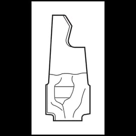 Embout Minimaster à rayon Concave - Diamètre 12 mm - Rayon 2 mm