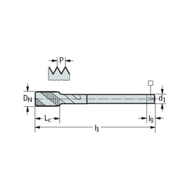 Taraud machine TC115-L0-WY80FC forme C métrique