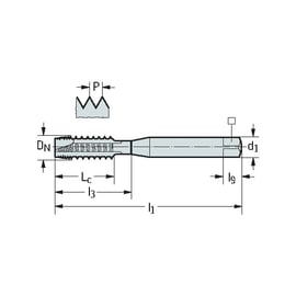Taraud machine P40310 forme B métrique