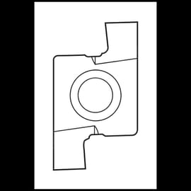 Plaquette de tronconnage/gorges NR-FG carbure