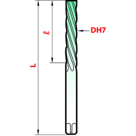 Alésoir à main 670 HSS - non revêtue - diamètre 10 mm