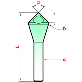 Fraise biconique à chanfreiner/ébavurer 411 HSS-E cobalt Angle 90°