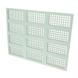 Grille d'aération X600 en applique à découper blanche 430 x 334 mm