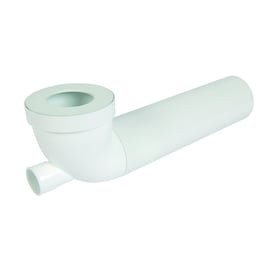 Pipe WC longue avec piquage - Diamètre : 100 mm - Longueur : 400 mm