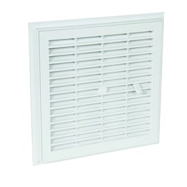 Grille de ventilation à sceller démontable et à fermeture carrée
