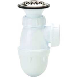 Combiné bonde/siphon urinoir à grille