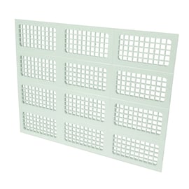 Grille d'aération X600 en applique à découper blanche 430 x 334 mm